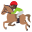 :horse_racing_dark_skin_tone: 🏇🏿