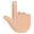:backhand_index_pointing_up_medium-light_skin_tone: 👆🏼