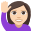 :person_raising_hand_light_skin_tone: ððŧ