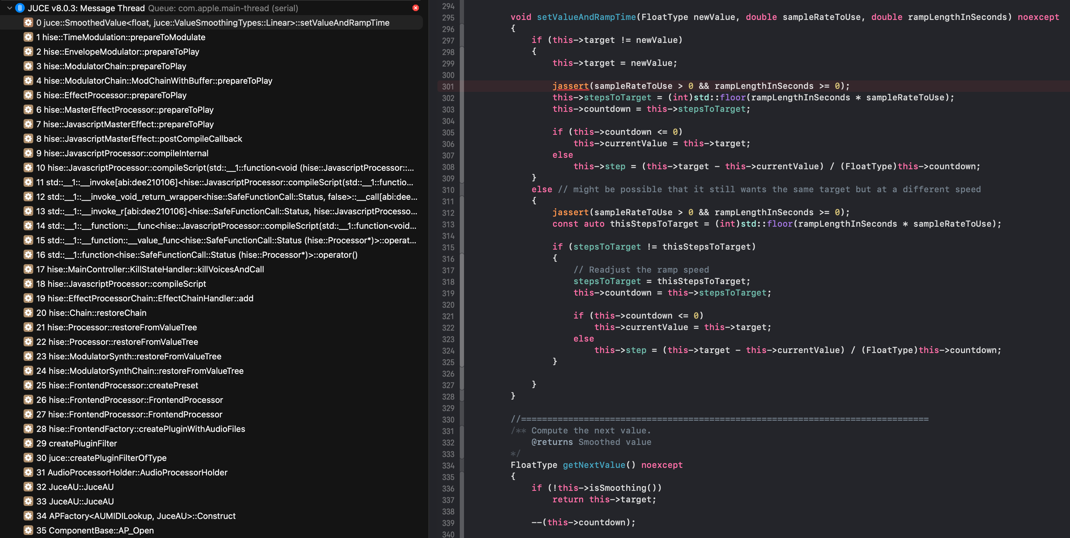 Runtime assertion of exported FX plugin | Forum